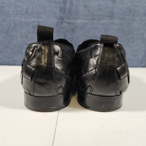 Robert Graham Mens Size 11 Woven Embroidered Loafers Black Dress Shoes - Picture 5 of 11
